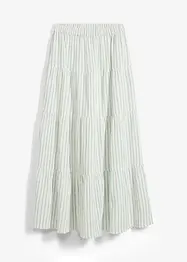 Randig maxikjol av ren bomull, bonprix