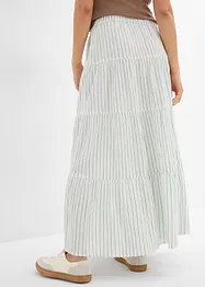 Randig maxikjol av ren bomull, bonprix