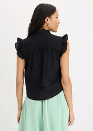 Tunn ärmlös blus, bonprix