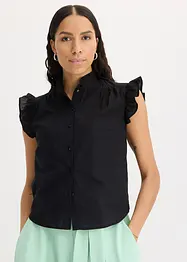 Tunn ärmlös blus, bonprix