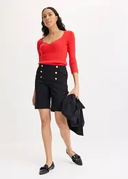 Bermudashorts med dekorativa knappar, bonprix