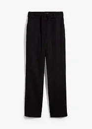 Byxor i dra på-modell i luftig mix av linne och viskos, bonprix