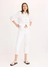 Capribyxa av bomull med stretch, bonprix