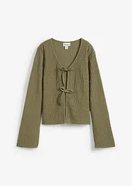 Cardigan av crepe, bonprix