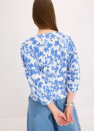 Smockad topp, bonprix