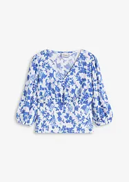 Smockad topp, bonprix
