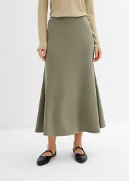 Mellanlång kjol i neopren, bonprix