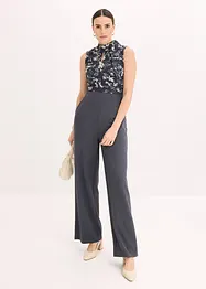 Jumpsuit med chiffong, bonprix