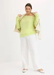 Off-shoulder-topp med rynkning, bonprix