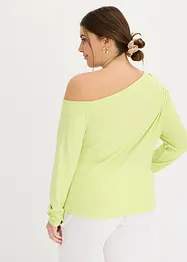 Off-shoulder-topp med rynkning, bonprix