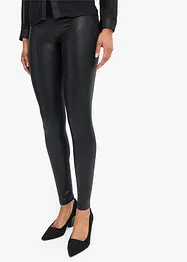 Glansiga leggings med hög midja, bonprix