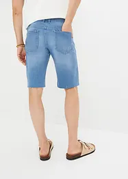 Stretchiga jeansbermudas, Relaxed Fit, RAINBOW