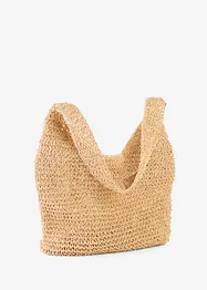 Shoppingväska med halmlook, bonprix