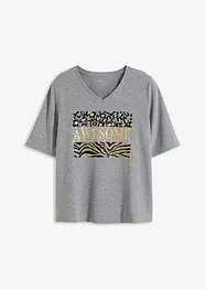 T-shirt med glittrigt tryck, bonprix