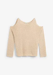 Boxy tröja med cutouts, bonprix