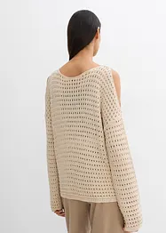 Boxy tröja med cutouts, bonprix