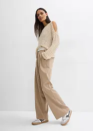 Boxy tröja med cutouts, bonprix