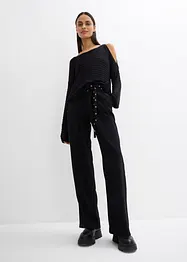Boxy tröja med cutouts, bonprix