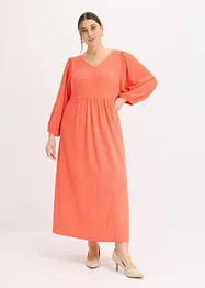 Midiklänning av jersey med struktur, bonprix