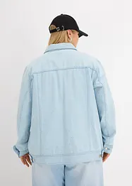 Jeansjacka med strass, bonprix