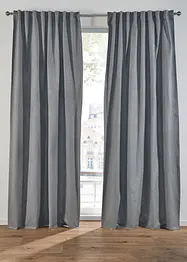 Mörkläggande gardinlängd med återvunnen polyester och struktur (1-pack), bonprix