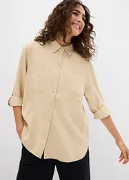 Blus i viskosmix med mjukt fall, bonprix