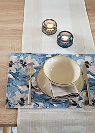 Bordslöpare av enfärgat jacquardmaterial, bonprix
