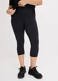 Snabbtorkande sportleggings i caprimodell med mobilficka, bonprix