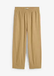 Morotsbyxa med lin, 7/8-längd, bonprix