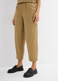 Morotsbyxa med lin, 7/8-längd, bonprix