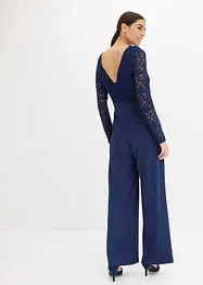 Jumpsuit med spets och kedja framtill, bonprix