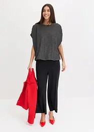 Lurextopp med drapering, bonprix