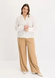 Krinklad blus med Lurex-garn, bonprix