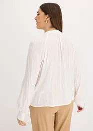 Krinklad blus med Lurex-garn, bonprix
