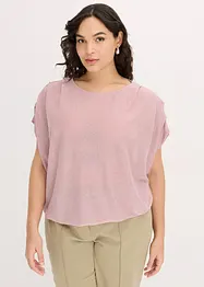Lurextopp med drapering, bonprix