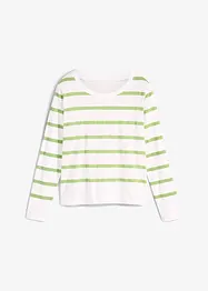 Långärmad T-shirt i ekologisk bomull, bonprix