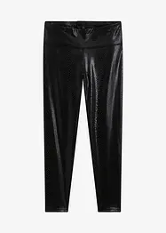 Glansiga leggings i skinnimitation, bonprix