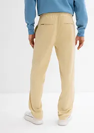 Stretchiga dra på-chinos med raka ben, Loose Fit, bonprix