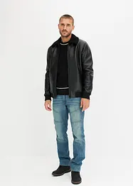 Regular Fit Jeans i tjock denim, Straight, bonprix