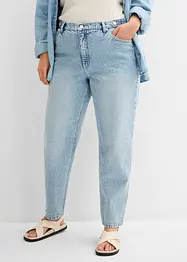Mom-jeans med hög midja och kortare ben, bonprix