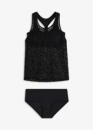 Tankini (2 delar) av spets, bonprix