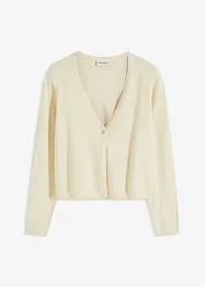 Kort cardigan med bomull, bonprix