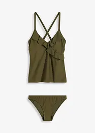 Tankini (2 delar) med volanger, bonprix