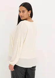 Chiffongtunika med glitterstenar, bonprix