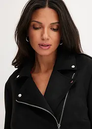 Jacka i skinnimitation, cropped, bonprix