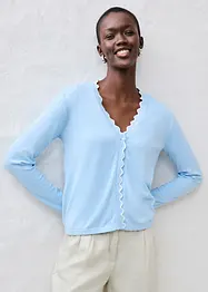 Cardigan med sidenandel, bonprix