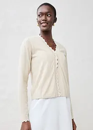 Cardigan med sidenandel, bonprix