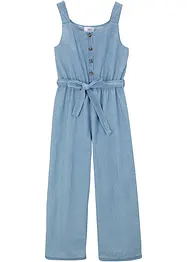 Jeansjumpsuit i ren bomull för barn, bonprix