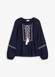Oversizeblus med broderi, bonprix