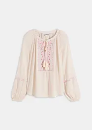 Oversizeblus med broderi, bonprix